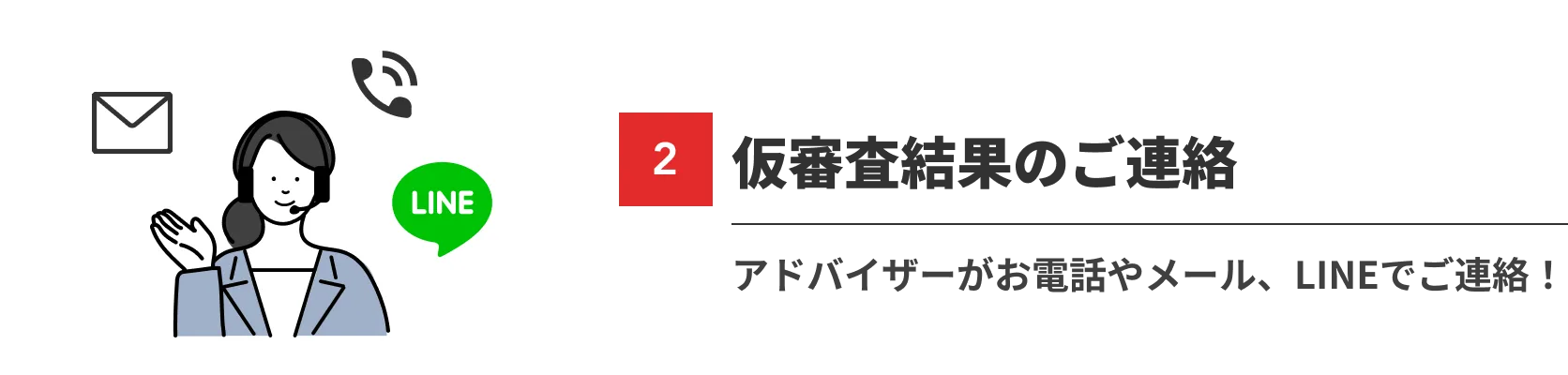仮審査結果のご連絡